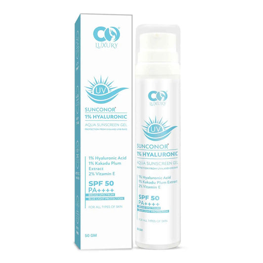 Co Luxury 1% Hyaluronic Sunscreen SPF 50 PA++++| Instant Hydration| Treat Acne| Reduce Pigmentation