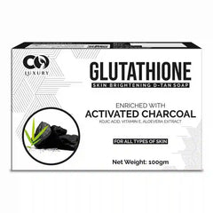 CO Luxury Glutathione Activated Charcoal Skin Brightening D-TAN Soap | Kojic Acid Pack of 2