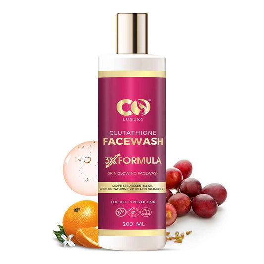 Co Luxury Glutathione Face Wash With Kojic Acid Grapeseed Oil Vitamin C & E