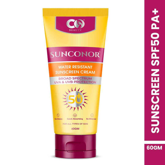 CO Sunscreen - SPF 50 PA+ Beauty Water Resistant Sunscreen UVA & UVB Protection  (60 g)
