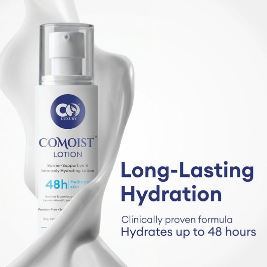 CO Luxury Comoist Body Lotion 200 ml | 48H Deep Hydration | Barrier Repair for Dry & Sensitive Skin | With Pentavitin, Hyaluronic Acid & Ceramides