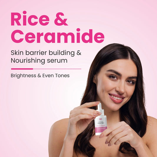 CO Luxury Rice & Ceramide Face Serum – Brightening & Skin Barrier Repair | Hydrating Glass Skin Serum | 30 ml