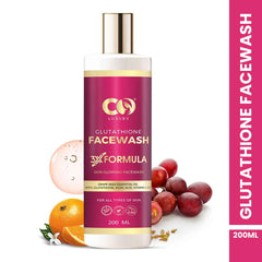Co Luxury Glutathione Face Wash With Kojic Acid Grapeseed Oil Vitamin C & E