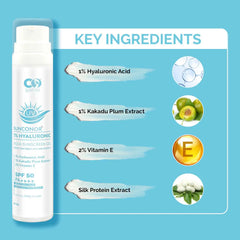 Co Luxury 1% Hyaluronic Sunscreen SPF 50 PA++++| Instant Hydration| Treat Acne| Reduce Pigmentation