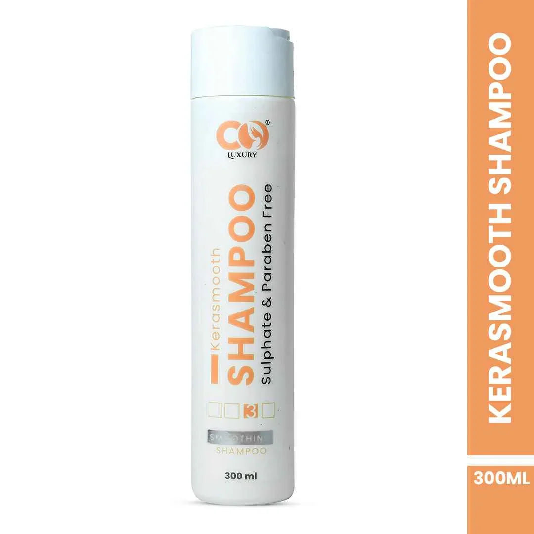 Co-Luxury Kerasmooth Shampoo with Keratin and Argan Oil- For All Hair Types