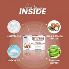 Luxury Glutathione Shea & Cocoa Butter Skin Brightening Soap | Kojic Acid Pack of 2