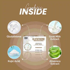 Co Luxury Glutathione Goat Milk Skin Brightening Soap | Kojic Acid,Aloevera Extract (100 g) Pack of 2