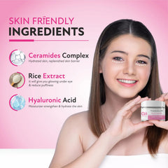 Co Luxury Glass Skin Rice & ceramide Under Eye Cream Reduces Dark Circles & Puffiness (15 g)