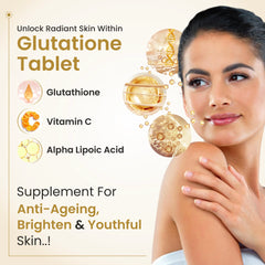 Co Luxury Co Gluta Forte Glutathione Tablet with Vitamin C & Alpha Lipoic Acid | 10 Tablets