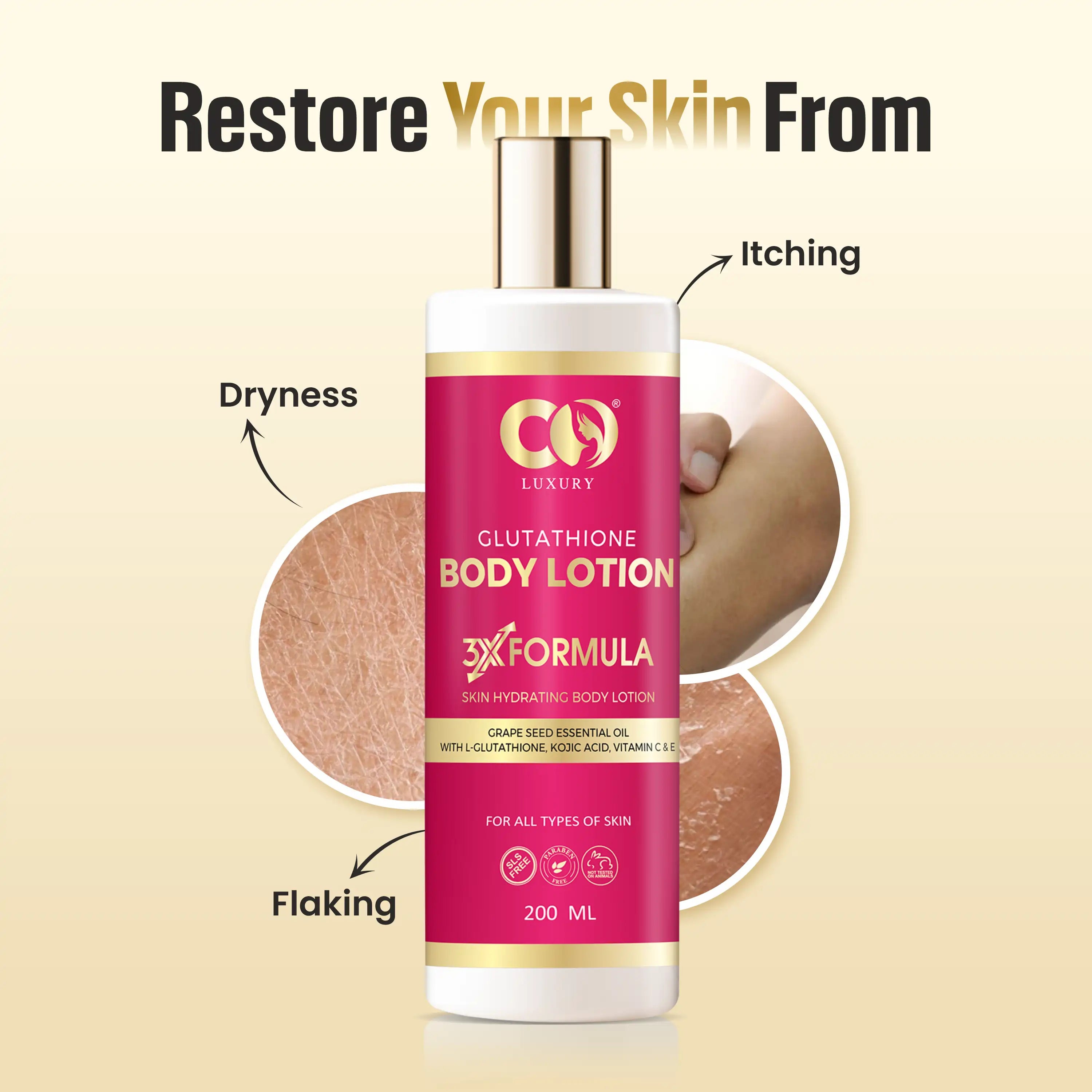 Co Luxury Glutathione Hydrating Body Lotion with Kojic Acid & Grapesee Co Luxury Co Luxury Glutathione Hydrating Body Lotion with Kojic Acid & Grapesee Co Luxury