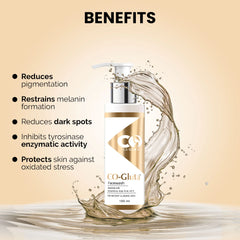 Co Luxury Glutathione Combo of Facewash & Cream | Glutathione & Kojic Acid | Skin Brightening
