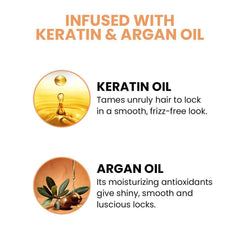 Co-Luxury Kerasmooth Shampoo with Keratin and Argan Oil- For All Hair Types