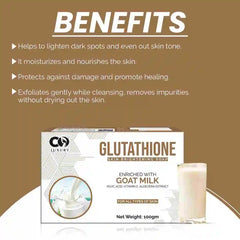 Co Luxury Glutathione Goat Milk Skin Brightening Soap | Kojic Acid,Aloevera Extract (100 g) Pack of 2