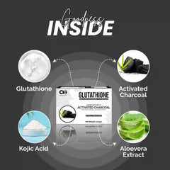 CO Luxury Glutathione Activated Charcoal Skin Brightening D-TAN Soap | Kojic Acid Pack of 2