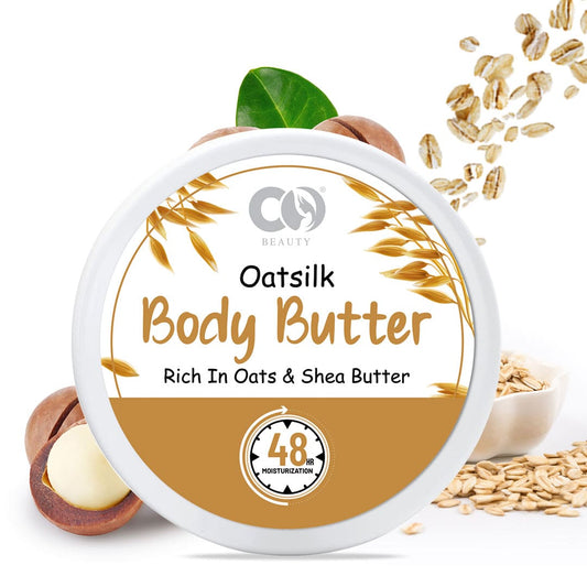 CO Beauty Oats & Shea Body Butter | 48Hrs Moisturisation | Deep Nourishment to Skin  (200 g)
