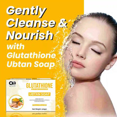 Luxury Glutathione Ubtan Skin Brightening Soap | Haldi Chandan & Kojic Acid pack of 2