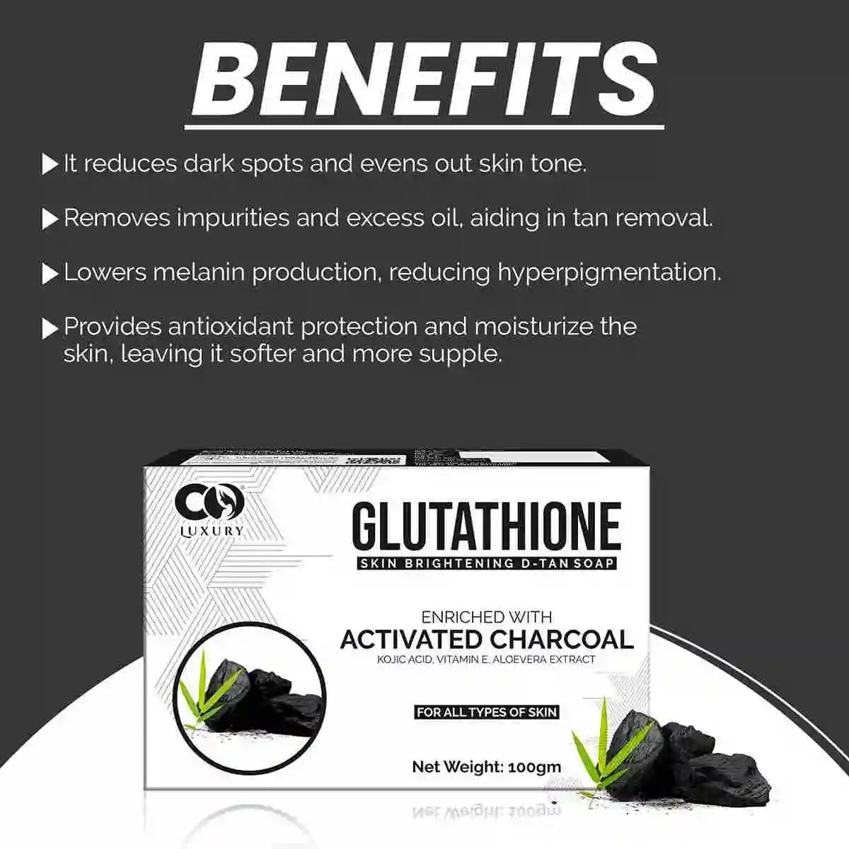 charcoal glutathione soap CO Luxury Glutathione Activated Charcoal Skin Brightening D-TAN Soap charcoal glutathione soap CO Luxury Glutathione Activated Charcoal Skin Brightening D-TAN Soap