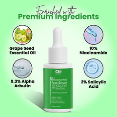 Co Luxury 10 % Niacinamide 0.3% Alpha Arbutin 2% Salicylic Acid Face Serum ( New Packaging)
