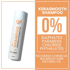 Co-Luxury Kerasmooth Shampoo with Keratin and Argan Oil- For All Hair Types