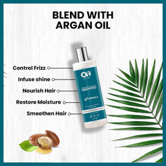 Co Luxury Argan Biotin And Collagen Shampoo For Thicker And Strong Hair-For All Hair Types