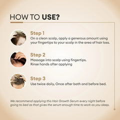 CO LUXURY Foligroin Hair Growth Serum with Procapil, AnaGain, Caffeine, Omega 3 & Rose Extracts - 100 ml