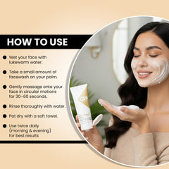 Co Luxury Co-Gluta Glutathione Facewash with Kojic Acid & Vitamin E – Skin Brightening & Deep Cleansing | 100ml