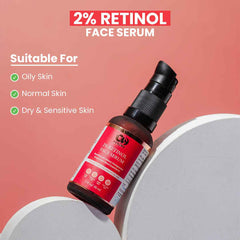 Co Luxury 2% Retinol Face Serum With Pomegranate & Cedarwood Essential Oil- For Acne & Blemish Prone Skin