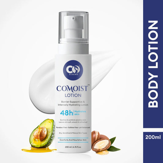 CO Luxury Comoist Body Lotion 200 ml | 48H Deep Hydration | Barrier Repair for Dry & Sensitive Skin | With Pentavitin, Hyaluronic Acid & Ceramides