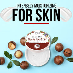 CO Beauty Cocoa & Shea Body Butter | 48Hrs Moisturisation | Reduces Stretch Marks  (200 g)