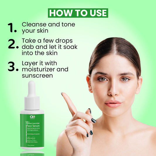 Co Luxury 10 % Niacinamide 0.3% Alpha Arbutin 2% Salicylic Acid Face Serum ( New Packaging)