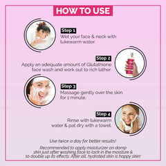 Co Luxury Glutathione Face Wash With Kojic Acid Grapeseed Oil Vitamin C & E