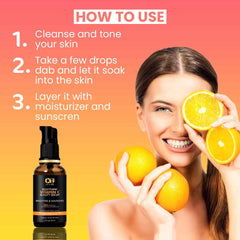 Co Luxury 20% Vitamin C Face Brightening serum With Hyaluronic Acid and Avocado Oil