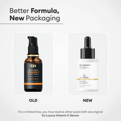 Co Luxury 10% Vitamin C Face Serum for Glowing Skin | Brightening, Hydrating & Anti-Aging | With Niacinamide & Hyaluronic Acid | 30ml