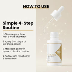 Co Luxury Co-Gluta 2% Glutathione Face Serum with Vitamin C & E – Skin Brightening & Anti-Pigmentation | 30ml