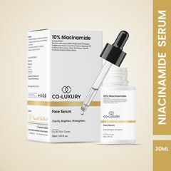 CO LUXURY 10% Niacinamide Face Serum | Oil Control, Pore Refining & Dark Spot Care | Barrier Support | 30ml