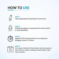 CO Luxury Sunconor Blue Light Sunscreen SPF 50 PA++++ | UVA UVB Protection | No White Cast, Matte Gel | Tea Tree & Silk Protein | For All Skin Types – 50g