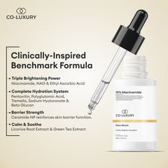 CO LUXURY 10% Niacinamide Face Serum | Oil Control, Pore Refining & Dark Spot Care | Barrier Support | 30ml