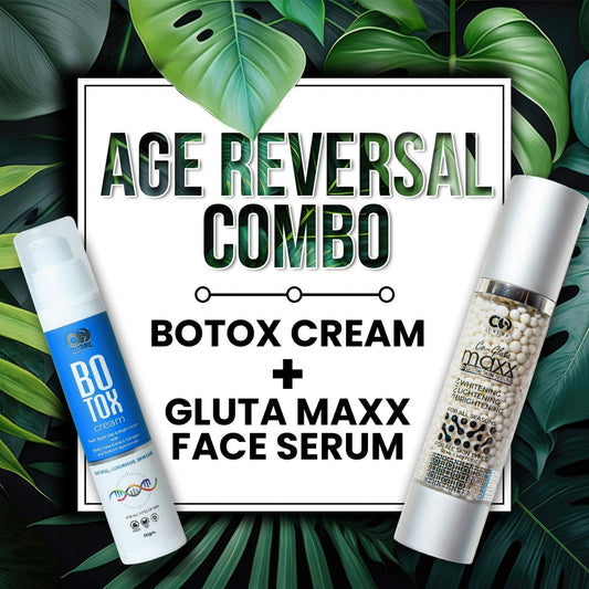 CO LUXURY Skin Brightening Combo | Glutathione Face Serum & BOTOX Cream | Improve Fine Lines And Wrinkles