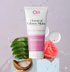 CO Luxury Classical Glass Skin Facewash – Rice & Ceramide | Brightening & Hydrating (100ml, Pack of 2)