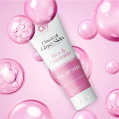 CO LUXURY Classical Glass Skin Rice & Ceramide Peel Off Mask for Brightening & Smooth Skin – Exfoliates, Removes Dead Skin Cells, Lightens Dark Spots – 100 ml