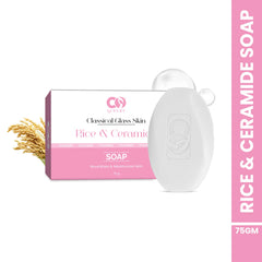 CO Luxury Rice & Ceramide Glass Skin Soap – Nourishing & Moisturizing Bar | Pack of 1 (75g)