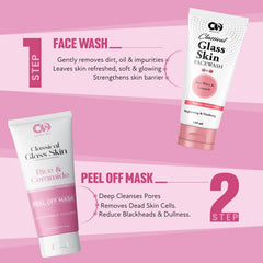 CO LUXURY Classical Glass Skin Rice & Ceramide 7-Step Kit | Complete Korean Skincare Routine for Women | Face Wash, Toner, Serum, Peel-Off Mask, Eye Cream, Moisturizer & Sunscreen