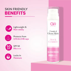 CO Luxury Rice & Ceramide Sunscreen SPF 50 PA++++ | Glass Glow Finish
